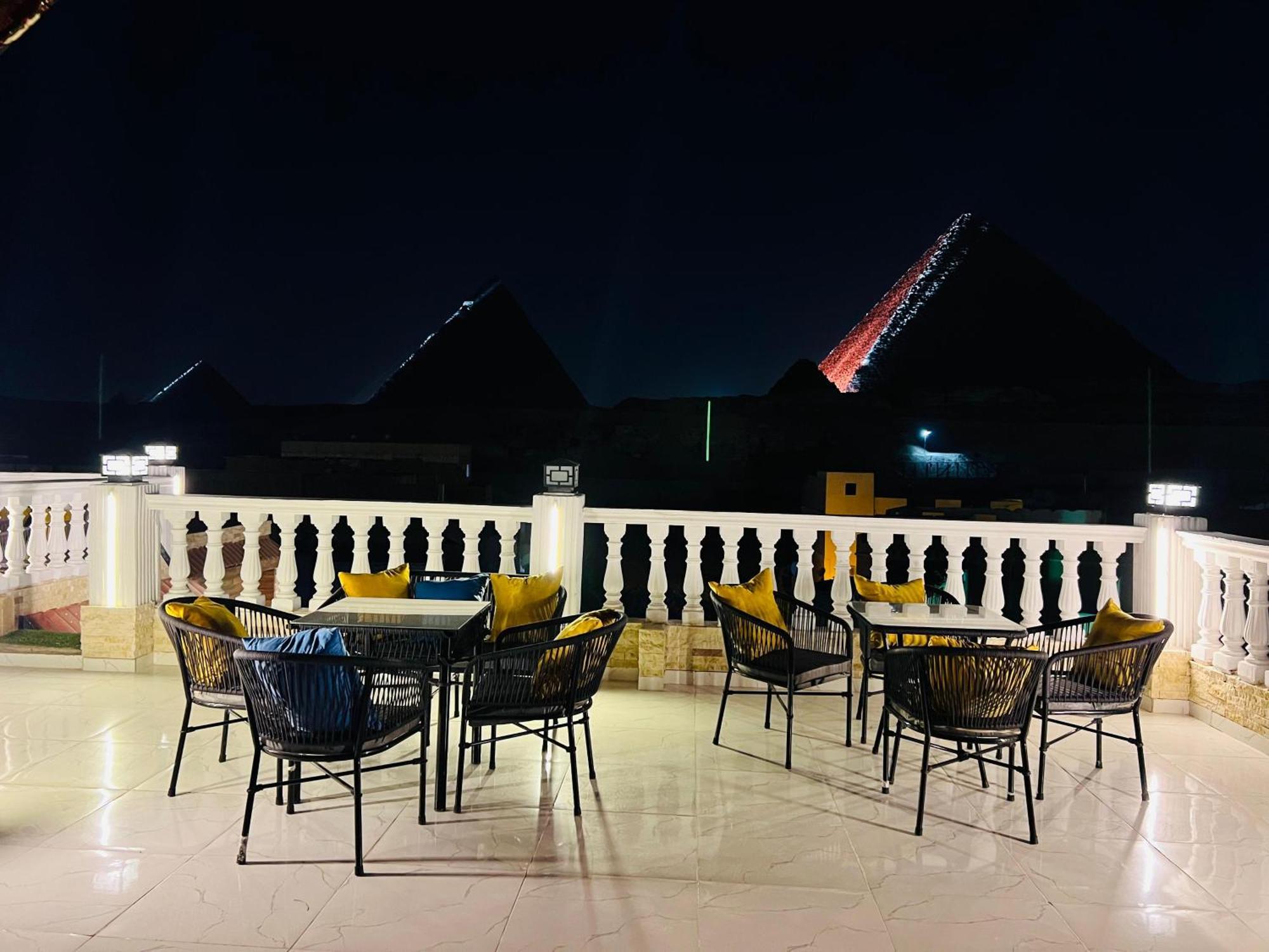 New Scarab Pyramids View Hotel Kafret el-Gabal Eksteriør billede