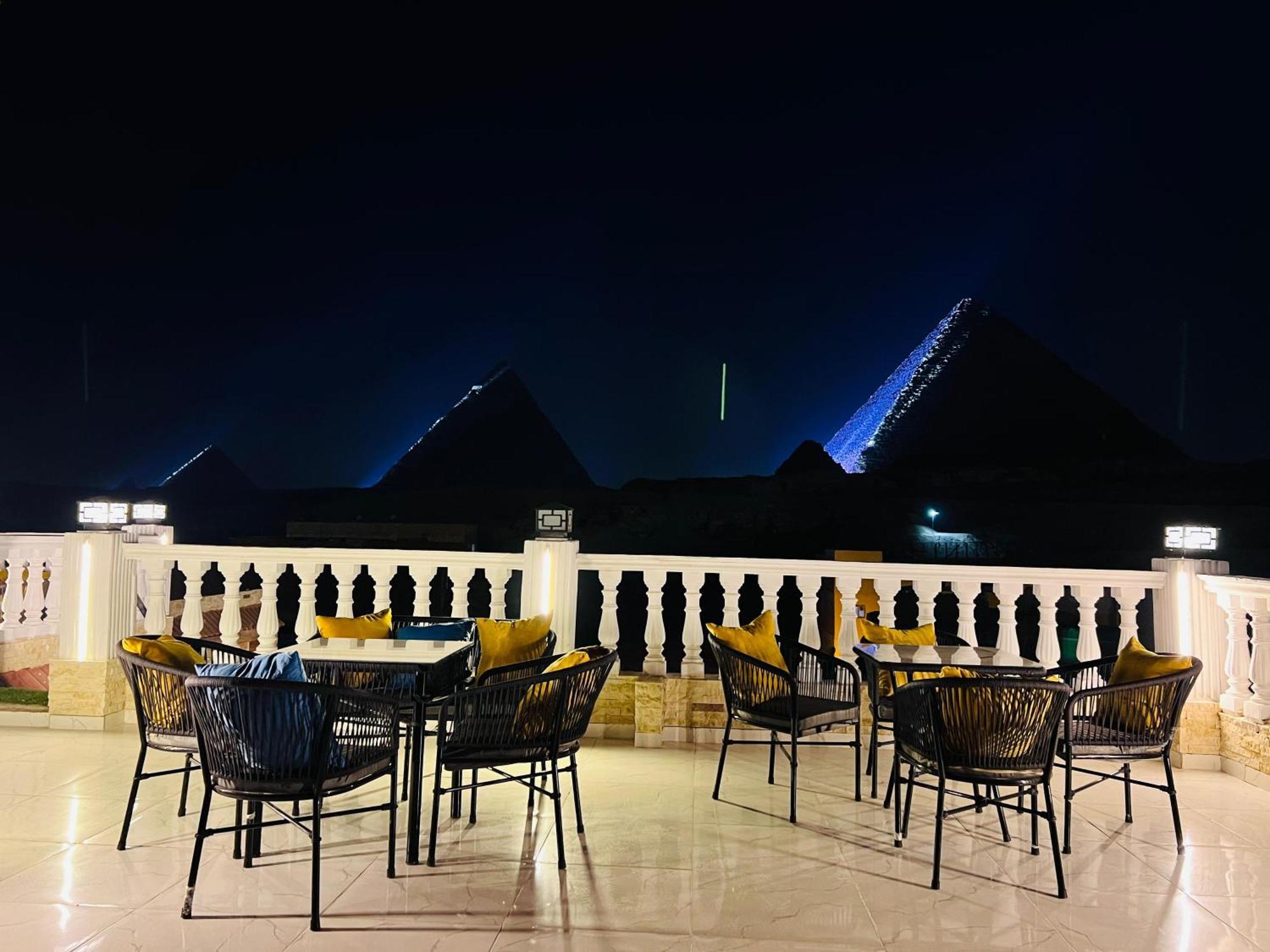 New Scarab Pyramids View Hotel Kafret el-Gabal Eksteriør billede