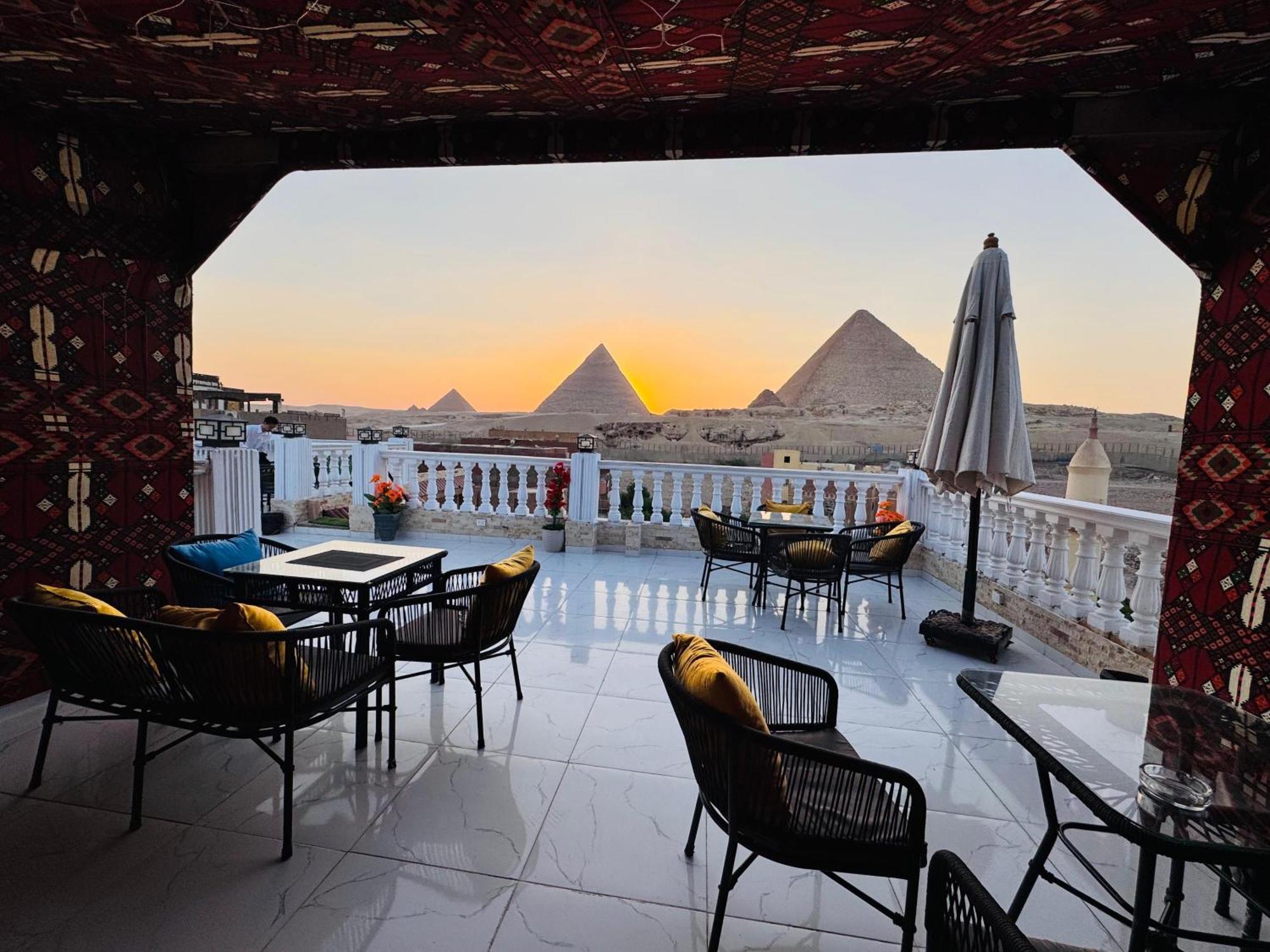 New Scarab Pyramids View Hotel Kafret el-Gabal Eksteriør billede