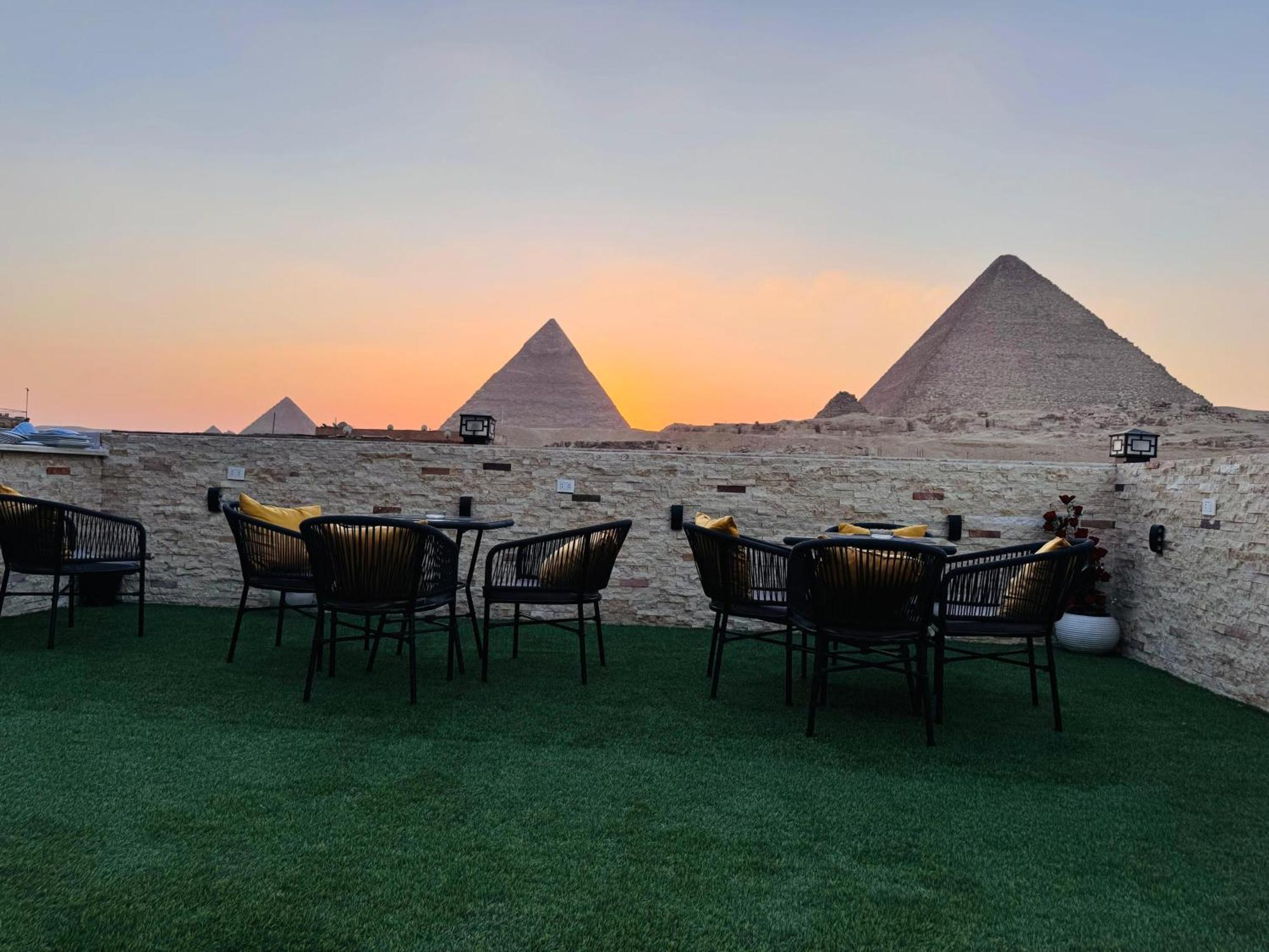 New Scarab Pyramids View Hotel Kafret el-Gabal Eksteriør billede