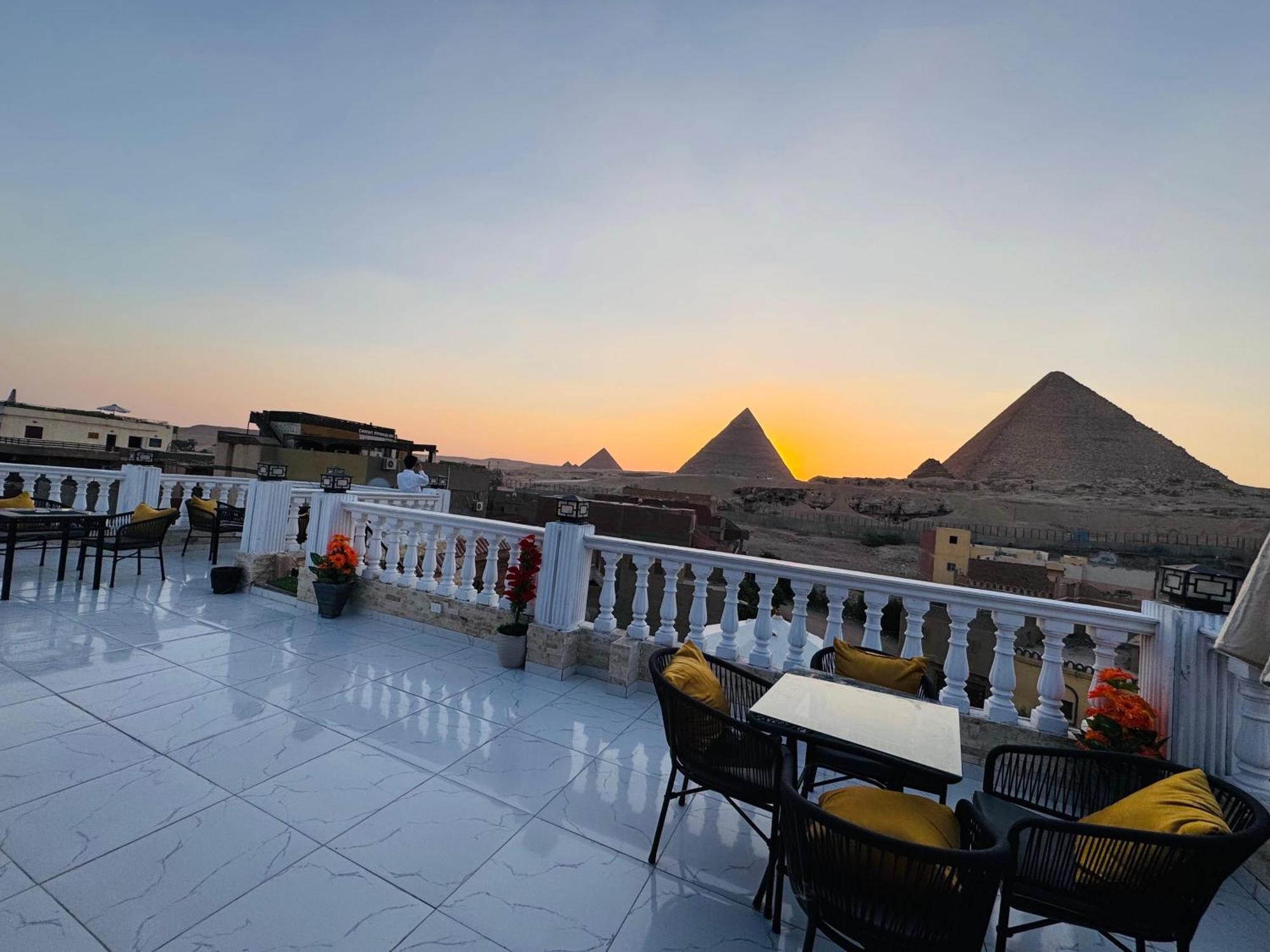 New Scarab Pyramids View Hotel Kafret el-Gabal Eksteriør billede