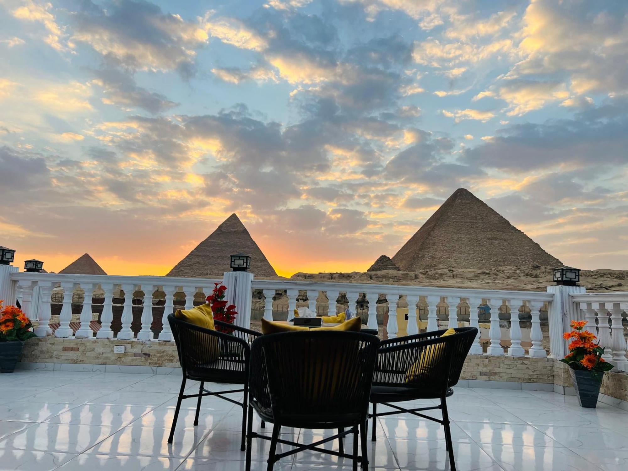 New Scarab Pyramids View Hotel Kafret el-Gabal Eksteriør billede